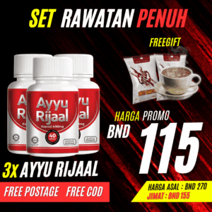 Set Rawatan Penuh 3 botol free 2 kopi